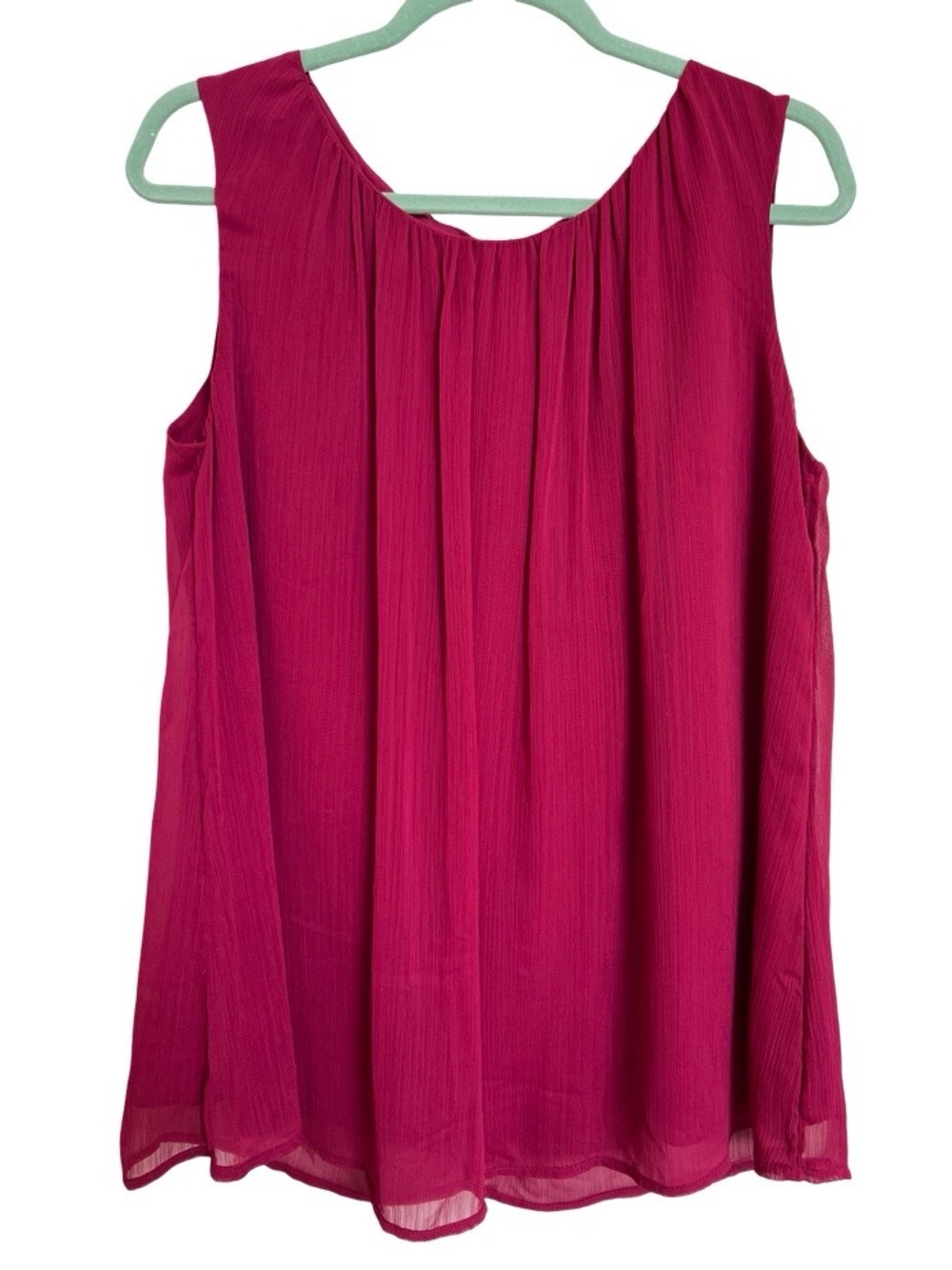 Merona Ladies Women’s Pink Multilayer tank SZ XL X-Large